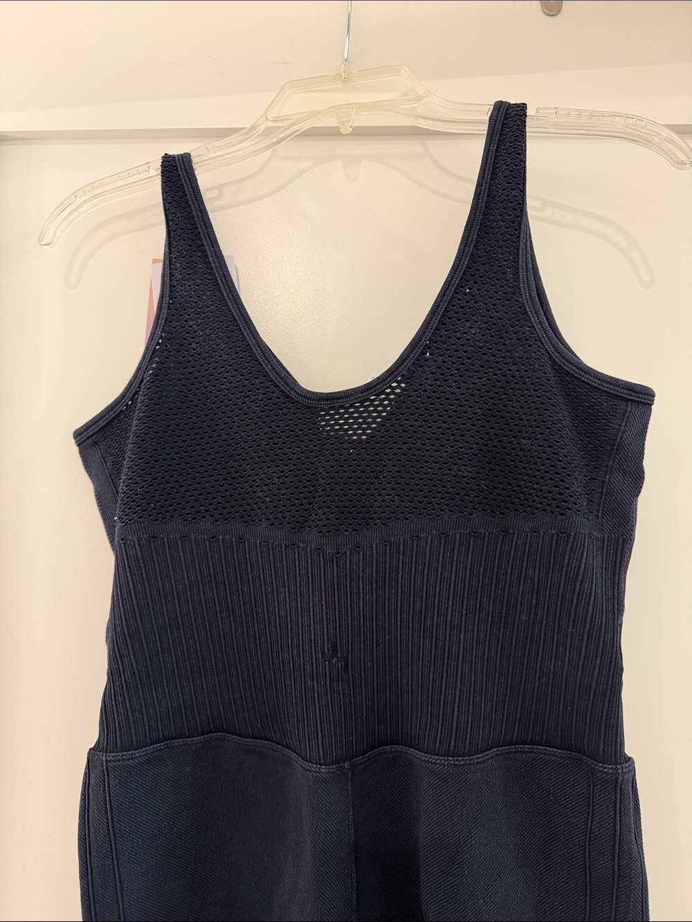 JoyLab Navy Ribbed V‑Neck Sleeveless Romper - Picture 8 of 8